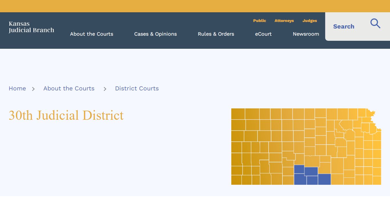 KS Courts - 30th Judicial District